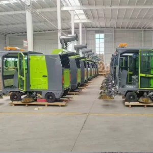 Manual Push Road Sweeper for Sidewalks