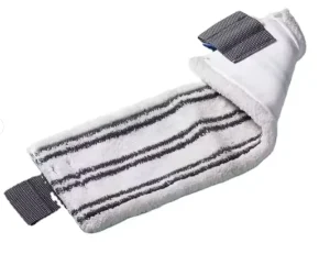 Manual Reusable Microfiber Cleaning Mop Quick Drying & Strong Absorbent Flat Floor Cleaning with Aluminum Pole