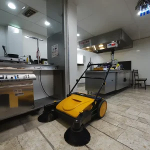 Manual Roller-Brush Cordless Indoor and Outdoor Sweeper Machine