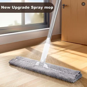 Manual Stainless Steel Portable 2-in-1 Microfiber Spray Mop for Home and Commercial Hard Floor Cleaning