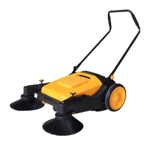 Manual Walk-Behind Electric Burnishing Floor Sweeper Vacuum Cleaner with Water Spray