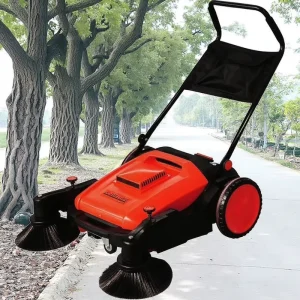 Manual Walk Behind Fine Dust Floor Sweeper Clean
