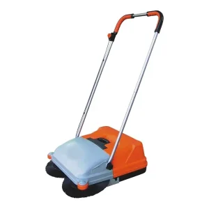 Manual Walk-Behind Floor Vacuum Sweeper 550mm Width for Household Use