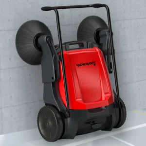 Manual Walk Behind Push Sweeper for Home and Outdoor Cold Water Cleaning