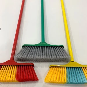 Manufacturer China Plastic Broom House Hold Cleaning Brush with Long Handle Broom