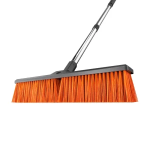 Manufacturer Custom Heavy Duty Telescopic Broom with Stiff Bristle Scrub Brush for Outdoor Floor Cleaning