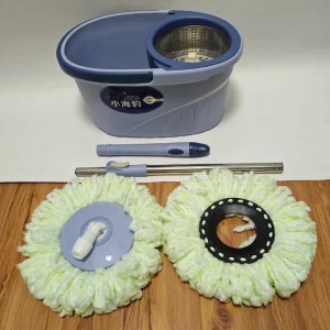 Manufacturer Direct Sales Bucket Type Spin Mop with Microfiber Spin Mop Head Replacement Household Cleaning Mop