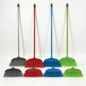 Manufacturer Soft Bristle Blue or Grey Plastic Stick Broom and Mop