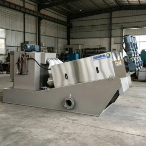 Manure Dewatering Filtration Machine Dairy Farm Sewage Wastewater Treatment Sludge Dehydrator Equipment Bearing 1 Year