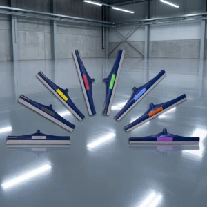 Master Epoxy Flooring Tools 18 Inch Speed Rubber Squeegee Light Weight Notched Blade Floor Squeegee for Epoxy