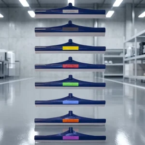 Master Epoxy Flooring Tools 24 Inch Speed Rubber Squeegee Light Weight Notched Blade Floor Squeegee for Epoxy