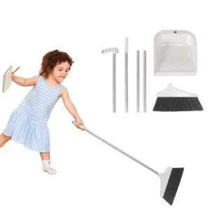 Masthome Lower Price Household Small Space Folding Broom Floor Cleaning Tool Plastic Broom and Dustpan Set