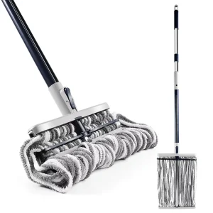 Masthome Unique Design E Shape Design Magic Microfiber Flat Mop Cleaning Floor Squeeze Dust Mop