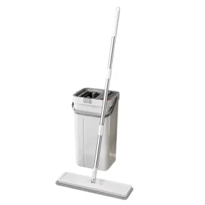 Mega Dual drive Microfiber Cloth Bucket Wringer Set Steel Pole House Cleaning Reusable Hands Free Eco friendly Durable High Mop