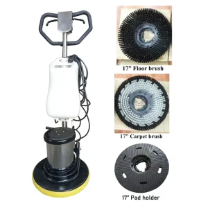 Merrock Electric 17 Inch Granite Marble Floors 175 RPM 1.5HP Floor Cleaner Buffer Grinder Polisher 23L Water Tank Walk Behind