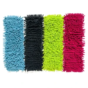 Micro Fibre Chenille Flat Mops 100% Polyester Micro Fiber Flat Mop With Bucket Super Absorbent Smart Mops
