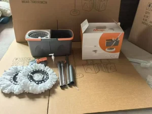 Microfiber 360-Degree Spin Rotating Mop and Cleaning Bucket Set