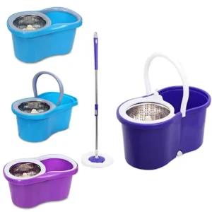 Microfiber 360° Rotating Spin Mop and Bucket Set