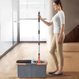 Microfiber 360° Rotating Spin Mop and Bucket with Wringer