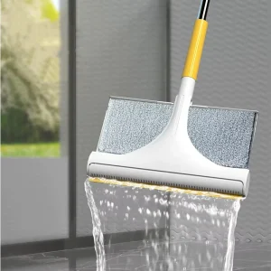 Microfiber Dry Wet Flat Mop with Long Handle for Wall and Tile Floor Cleaning