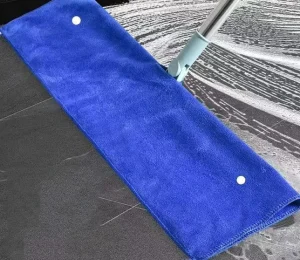 Microfiber Dry or Wet Mop Pad Use with Any Pole Handle Multi Purpose Quick Dry Kitchen and Bathroom Cleaning Towel Plain