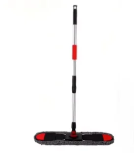 Microfiber Fabric Mop with Iron Pole and Plate-Tipping Wringing Method