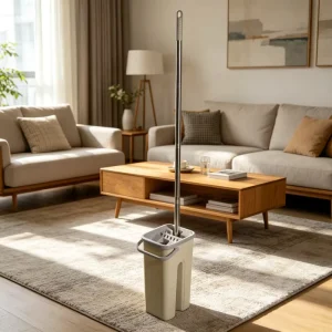 Microfiber Flat Floor Cleaning Mop and Bucket Set
