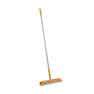 Microfiber Flat Floor Dry Wet Mop with Reusable Microfiber Mop Head Pads and 1 Dirt Removal Scrubber for Home Cleaning
