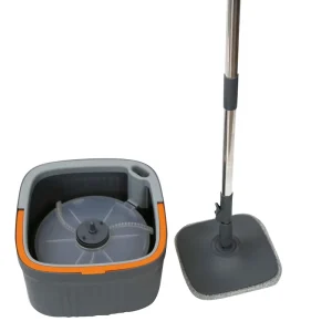 Microfiber Flat Floor Mop with Spin Bucket and Sewage Water Separation