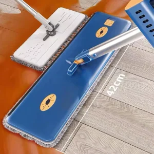 Microfiber Flat Mop Pad with Telescopic Handle