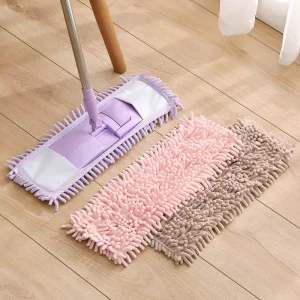 Microfiber Flat Mop Set with Extendable Handle Wet Dry Use High Dehydration for Household Floor Cleaning