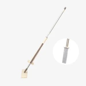 Microfiber Flat Mop with Cleaning Handle, Hand-Free Washable Mop with Cloths