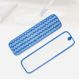Microfiber Flat Scrubbing Mop Pad Refills with Zigzag Stiff Bristles
