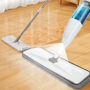 Microfiber Flat Spray Mop with Stainless Steel Handle and Water Tank