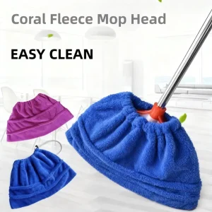 Microfiber Floor Cleaning Mop Cloth Kitchen Broom Replacement Washable Dust Cover for Effective Cleaning