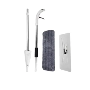 Microfiber Floor Mop with 3 Washable Pads 360 Degree Spin Dust Mop Spray Mop for Floor Cleaning