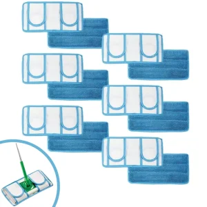 Microfiber Household Flat Floor 2packs Wet Twisted Accessory Water Absorption Pocket Floor Reusable Mop Pad Head