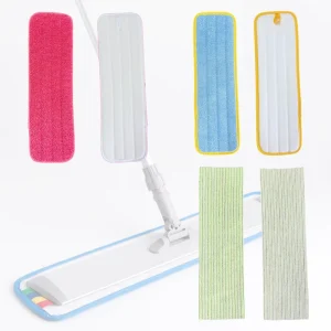 Microfiber Mop Cloth for Kitchen Cleaning Absorbent Grease Resistant Lint Free Mop Pad Custom Size