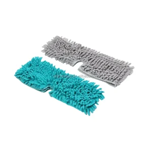 Microfiber Mop Head with Flat Handle and Cleaning Cloth