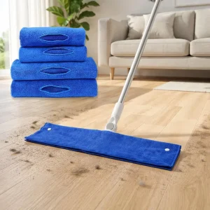 Microfiber Mop Pad Refill, Reusable Flat Mop Head Replacement Cloths for Household Cleaning