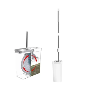 Microfiber Mop Pad Spin Mop with Bucket for Ceramic Floors