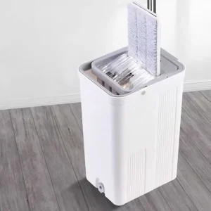 Microfiber Mop Pad with Rotating Bucket for Wet and Dry Cleaning