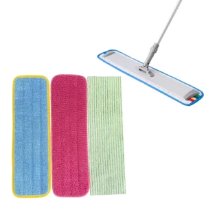 Microfiber Mop Replacement Cloth for Flat Mop Wet and Dry Use Floor Cleaning Mop Pad Customizable