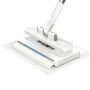 Microfiber Mop with Steel Clip and Easy-Clean Mop Head