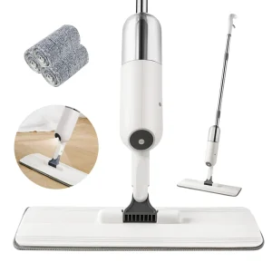 Microfiber Spray Dust Mop for Home Floor Cleaning with 350ml Bottle