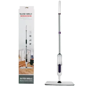 Microfiber Spray Flat Mop with Refillable Tank, 360° Rotation and Stainless Steel Handle for Hardwood and Tile Floors
