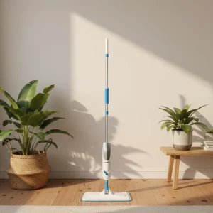 Microfiber Spray Mop Wet Squeeze Type with Aluminum Handle for Floor Cleaning