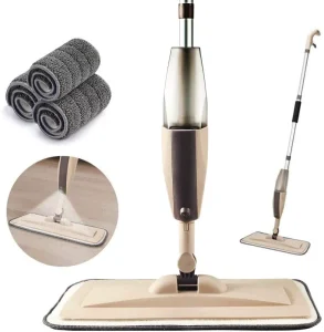 Microfiber Spray Mop for Floor Cleaning with 3 Washable Pads
