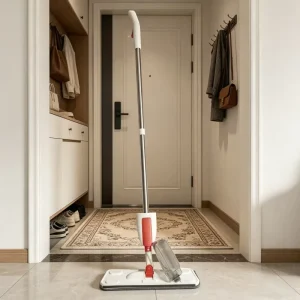 Microfiber Spray Mop with One Touch Detachable Bottle Fine Mist Flat Mop for Tile Wood Laminate Floor Cleaning