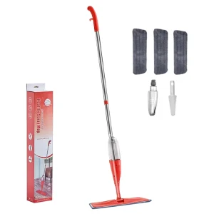 Microfiber Spray Mop with Washable Pads for Commercial and Home Use